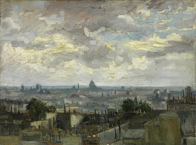 Vista de Paris 1886 de Vincent van Gogh