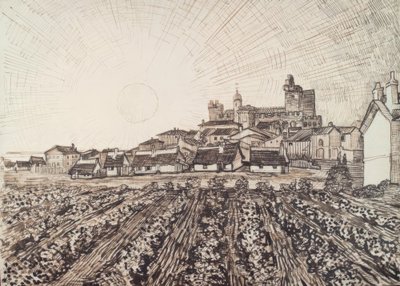 Vista sobre les Saintes-Maries de Vincent van Gogh