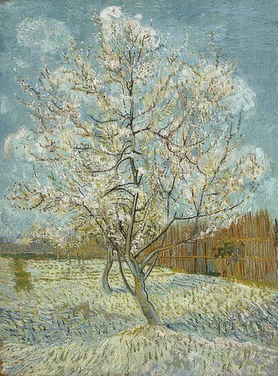 Pessegueiro em flor (rosa). Arles, abril-maio de 1888 de Vincent van Gogh