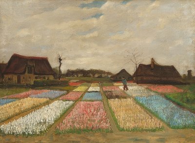 Canteiros de flores na Holanda. Por volta de 1883 de Vincent van Gogh