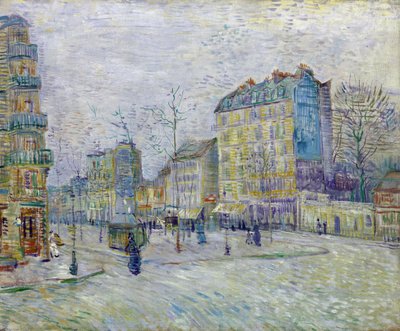 Boulevard de Clichy - Peinture de Vincent Van Gogh (1853-1890) - Óleo sobre tela 1887 - Museu Van Gogh, Amsterdão de Vincent van Gogh