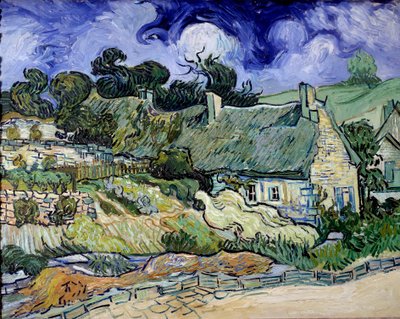 Chaumes de cordeville em Auvers-sur-Oise (Auvers sur Oise) Pintura de Vincent van Gogh (1853-1890) 1890 Sol. 0,73x0,92 m Paris, musee d