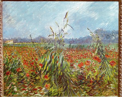 Campos de milho e papoilas (óleo sobre tela) de Vincent van Gogh