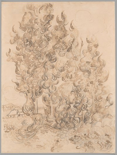 Ciprestes de Vincent van Gogh