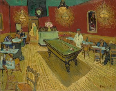Das Nachtcafé (o café da noite). 1888 de Vincent van Gogh