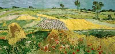 A planície de Auvers de Vincent van Gogh
