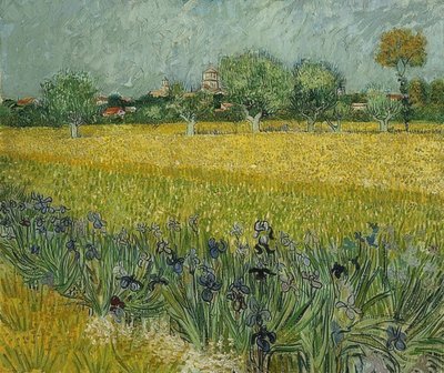 Coloque com as íris perto de Arles. Maio de 1888 de Vincent van Gogh