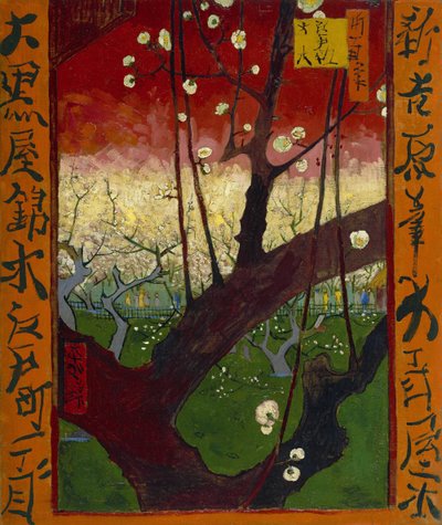 Ameixeira em flor (segundo Hiroshige) de Vincent van Gogh