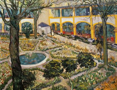 Jardim do hospital em Arles de Vincent van Gogh