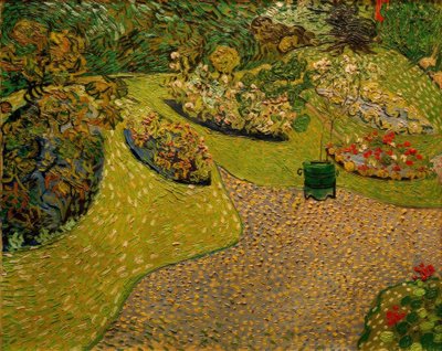 Jardim em Auvers de Vincent van Gogh