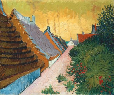 Gasse em Saintes-Maries de Vincent van Gogh