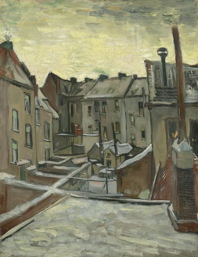 Casas vistas de trás de Vincent van Gogh