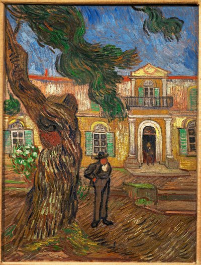 Hospital Saint-Paul em Saint-Remy-de-Provence de Vincent van Gogh