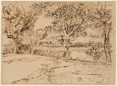 Paisagem em Arles de Vincent van Gogh
