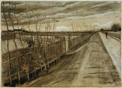 estrada rural de Vincent van Gogh
