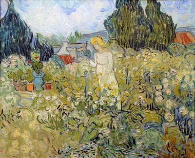 Mademoiselle Gachet no seu jardim em Auvers sur Oise (Auvers-Sur-Oise) Pintura de Vincent van Gogh (1853-1890) 1890 Sol. 0,46 x 0,55 m Paris, musee d