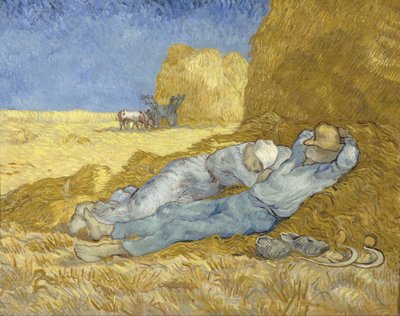 Meio-dia – Pausa do trabalho (segundo Millet) de Vincent van Gogh