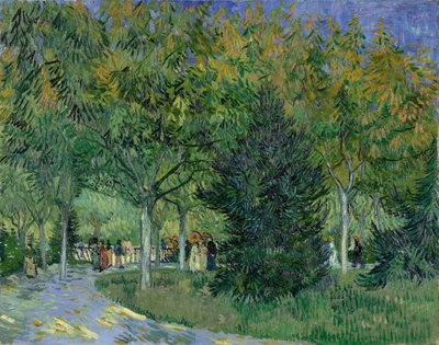 Caminho no parque de Arles, 1888. de Vincent van Gogh