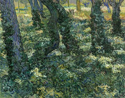 ""Undergrowth Landscape"" (Undergrowth) Pintura de Vincent van Gogh (1853-1890) 1889 Dim 73x92,5 cm Museu Van Gogh, Amsterdã de Vincent van Gogh