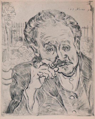 Retrato do Dr. Gachet, c.1890, 1946 de Vincent van Gogh