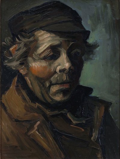 Retrato de um camponês: esboço para «Os Comedores de Batatas»  de Vincent van Gogh