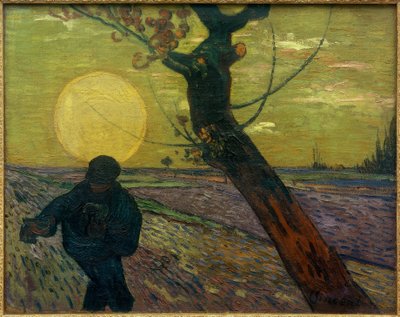 Semeador ao pôr do sol de Vincent van Gogh