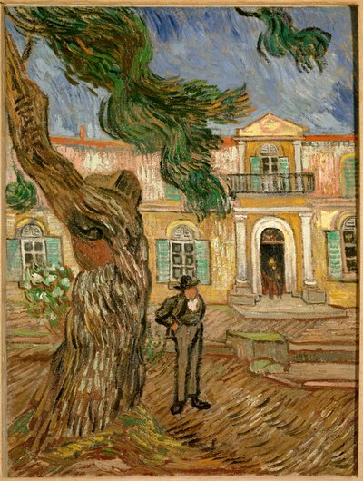 Hospital Saint Paul em Saint Remy de Provence (Saint-Remy-de-Provence). Pintura de Vincent van Gogh (1853-1890) 1889 Sol. 0,63x0,48m. Paris, musee d