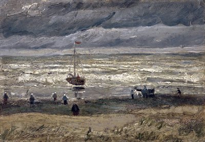 Mar em Scheveningen par Gogh, Vincent, van (1853-1890). Óleo sobre tela, tamanho : 34,5x61 de Vincent van Gogh