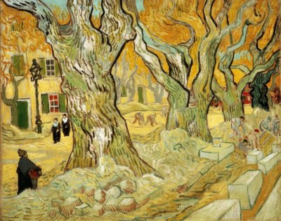 Trabalhadores da estrada em Saint-Remy de Vincent van Gogh
