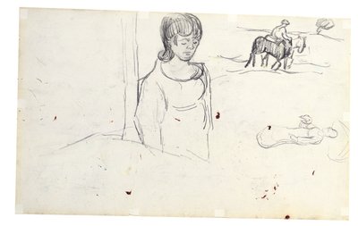 Estudos sobre a mulher e a paisagem camponesa de Vincent van Gogh