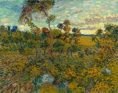 Pôr do sol em Montmajour de Vincent van Gogh