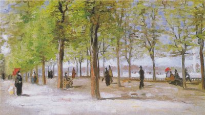Terraço nos Jardins do Luxemburgo de Vincent van Gogh