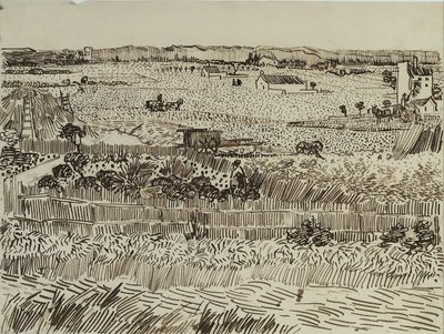 A colheita em Provence para Émile Bernard, 1888 de Vincent van Gogh