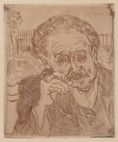 O homem do cachimbo: Retrato do Doutor Gachet de Vincent van Gogh