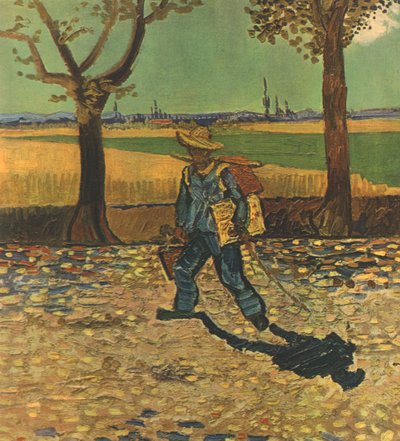 O pintor a caminho do trabalho ou o caminho para Tarascon, agosto de 1888, 1947. de Vincent van Gogh