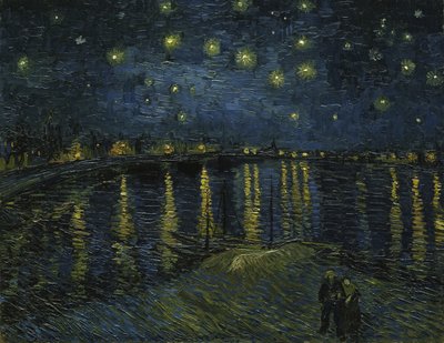 A noite estrelada, 1888 de Vincent van Gogh