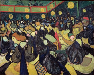 O salão de dança em Arles - óleo sobre tela de Vincent van Gogh