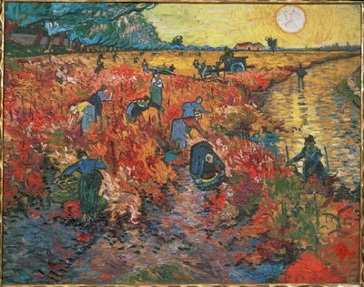 A vinha vermelha de Arles de Vincent van Gogh