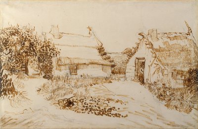 Duas casas de campo em Saintes-Maries-de-la-Mer de Vincent van Gogh