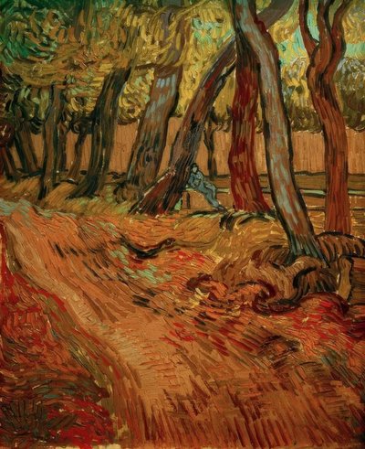 Caminho no jardim do sanatório de Vincent van Gogh