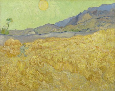 Campo de trigo com um ceifeiro de Vincent van Gogh