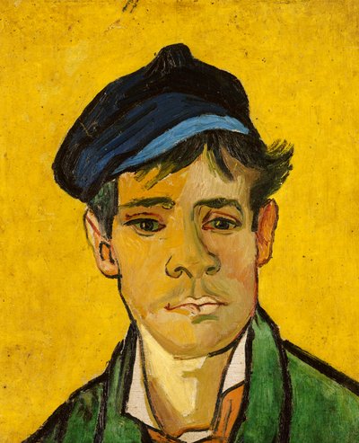 Jovem homem com um chapéu, 1888 de Vincent van Gogh