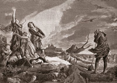 Guerra da Independência Espanhola (1808-1814). Funeral em La Moncloa, Madrid, em 3 de Maio de Vincente Gonzalez Palmaroli