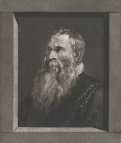 Retrato de um homem velho com barba, ca. 1787-1851. de Vincenz Georg Kininger