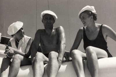 Passageiros a bordo do navio de cruzeiro "Oceania", do álbum "At the Edge of Oceania 28th July to 10th August 1935 de Vincenzo Balocchi