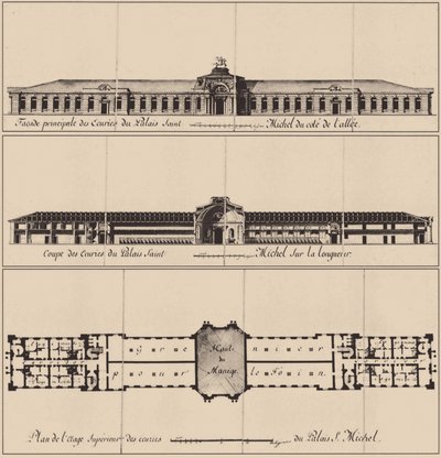 Castelo de Saint Michaels em São Petersburgo, 1797 de Vincenzo Brenna