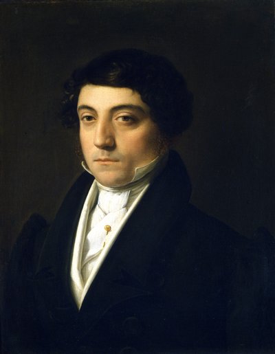 Retrato de Gioacchino Rossini (1792-1868) jovem - de Vincenzo Camuccini (1771-1844), cerca de 1830. Óleo sobre tela. Dim. 46; 5 x 37 cm. Museo Teatrale alla Scala, Milão (Musee du theatre de la Scala) de Vincenzo Camuccini