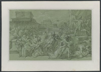 Violação dos Sabines, c. 1820 de Vincenzo Camuccini