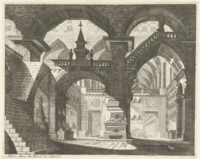 Kerkinterieur
Caprici di Scene Teatrali (título da série) de Vincenzo Mazzi