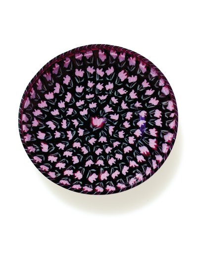 Um prato de "murrine" de tulipa, c.1900 de Vincenzo Moretti